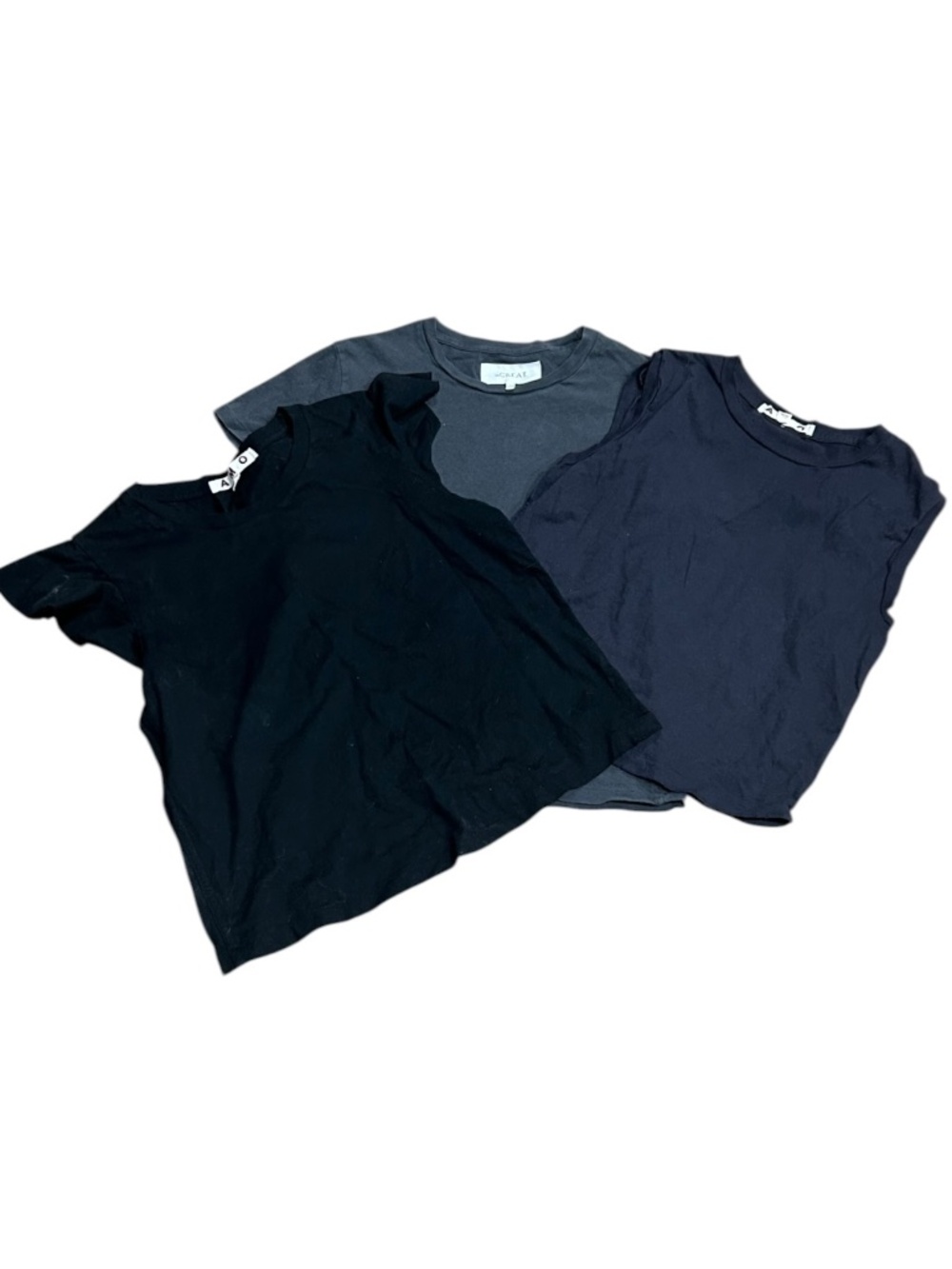 The GREAT. & AMO shirt top lot of 3 t-shirts THE GREAT Women's Size XS